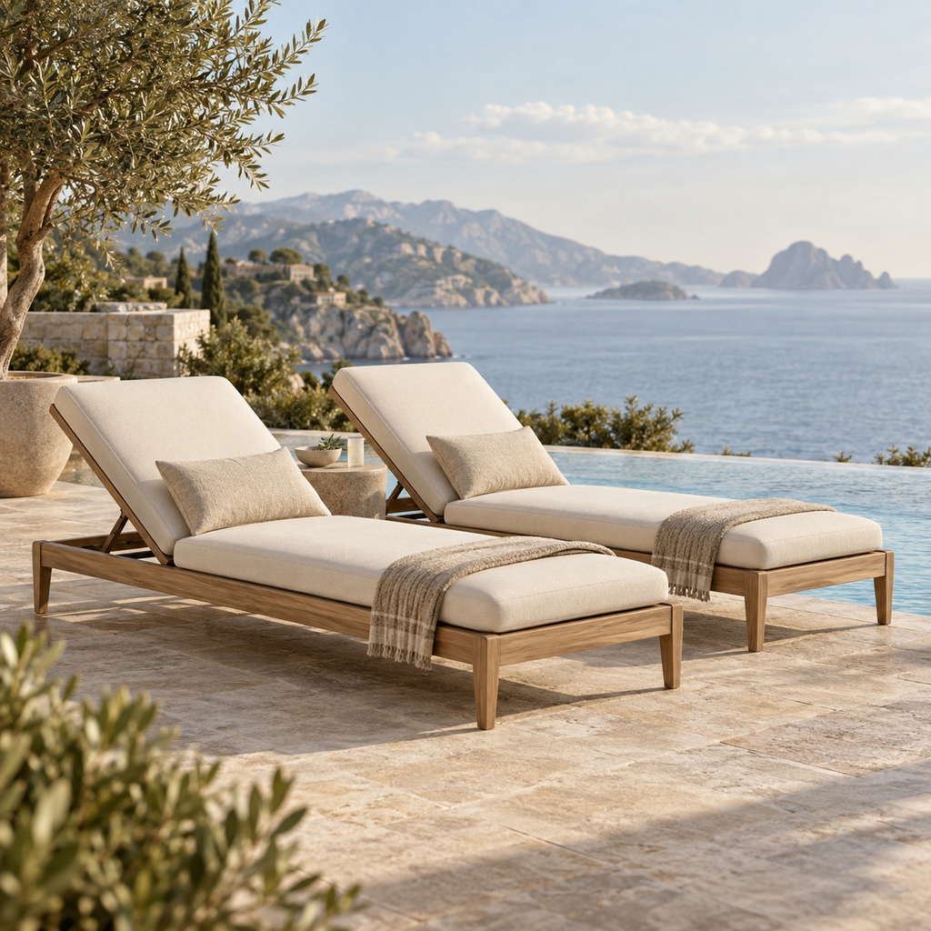 Chaise Lounge Pair