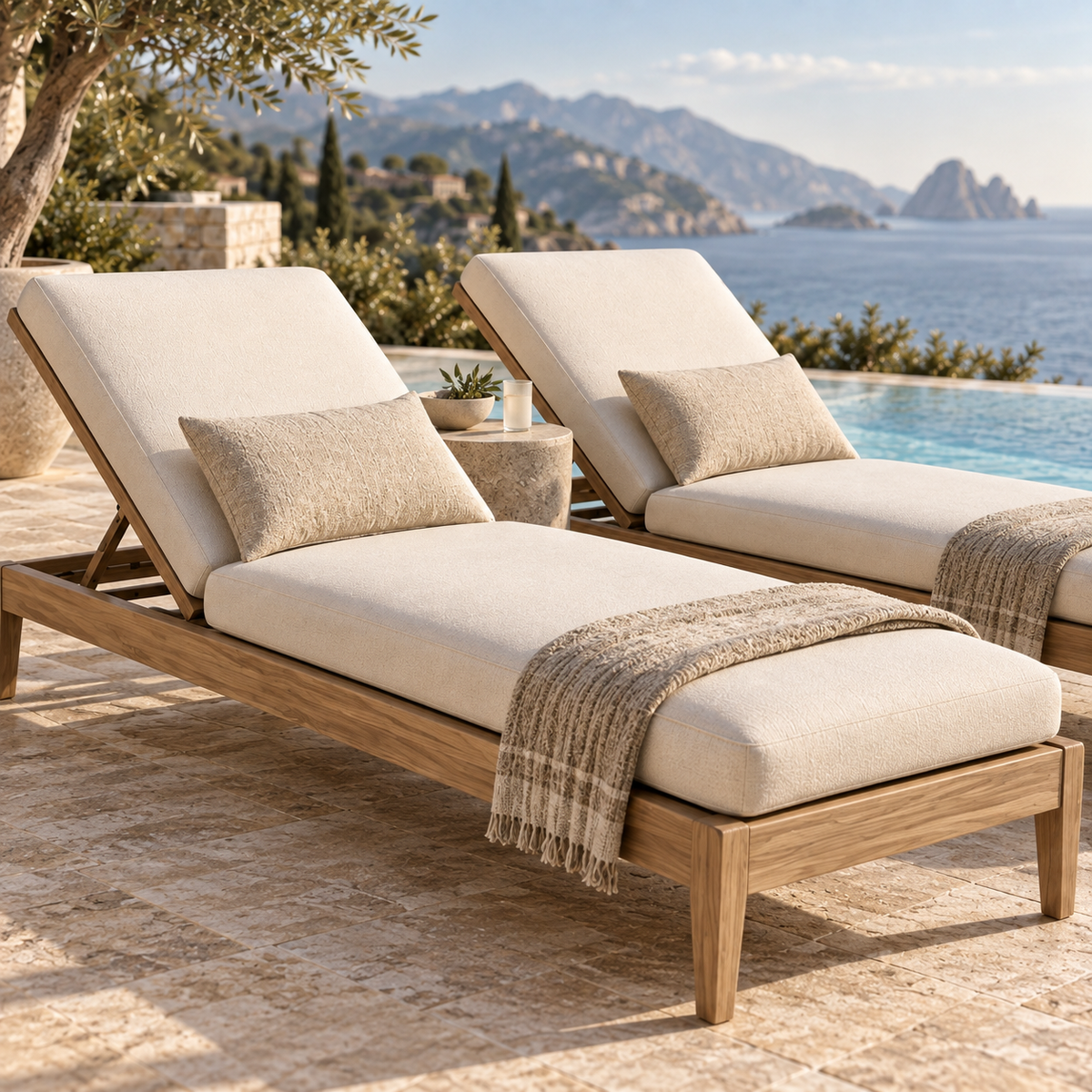 Chaise Lounge Pair